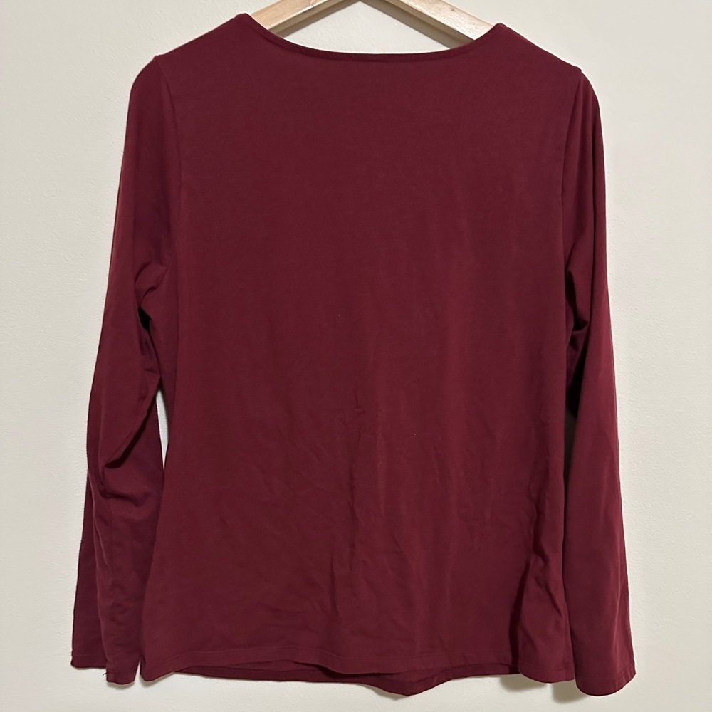 ♻️ Old Navy Maroon Long Sleeve Top - Picture 5 of 5